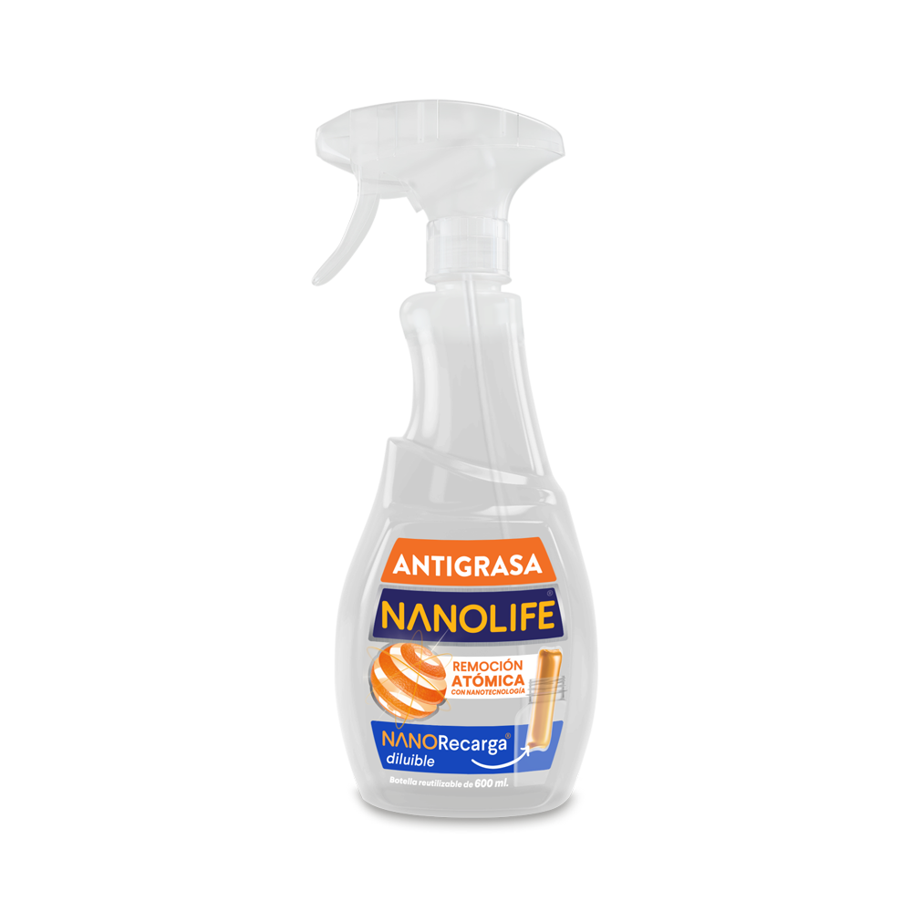 Botella reutilizable 600 cc - Antigrasa