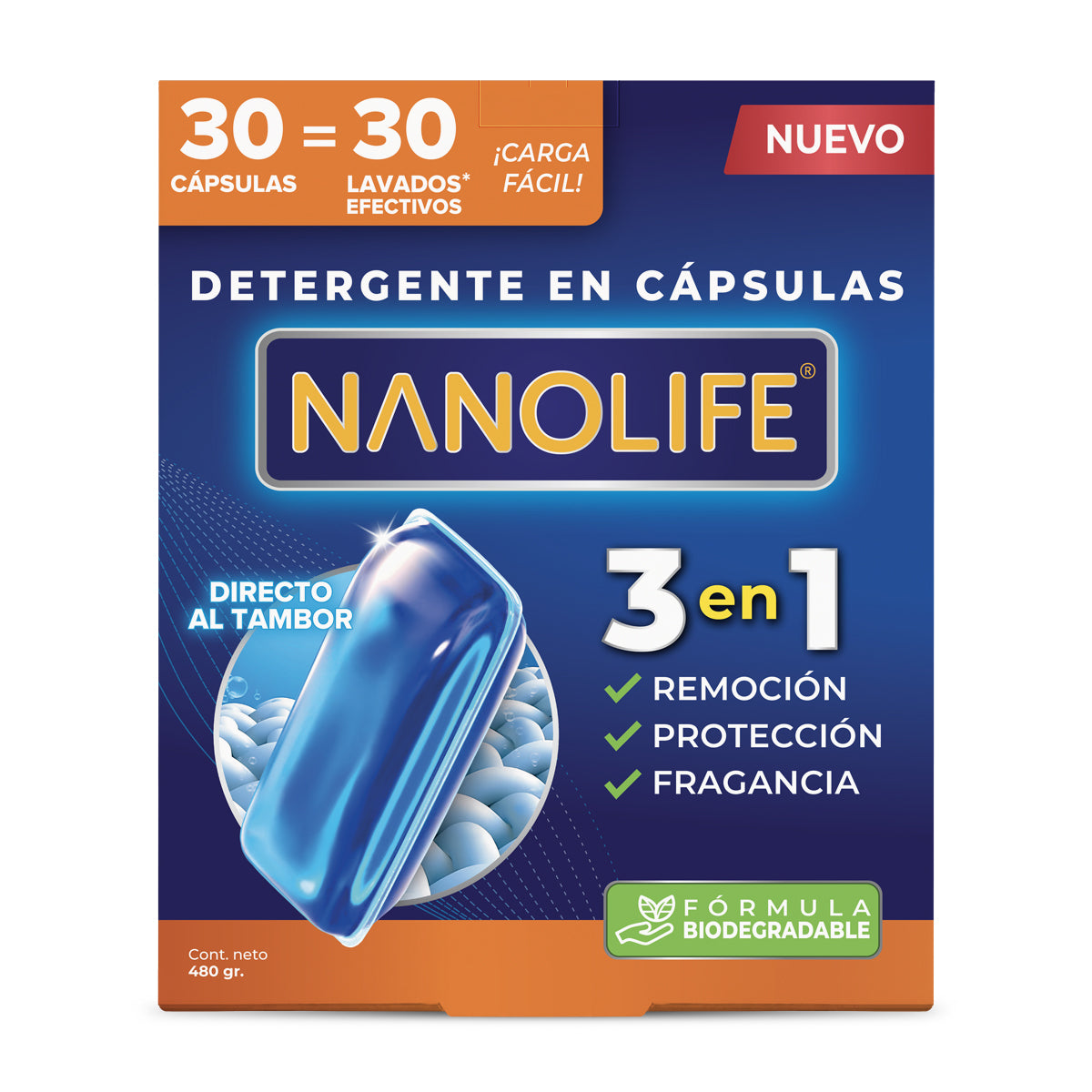 Detergente en Cápsulas Ultraconcentrado - 30 lavados