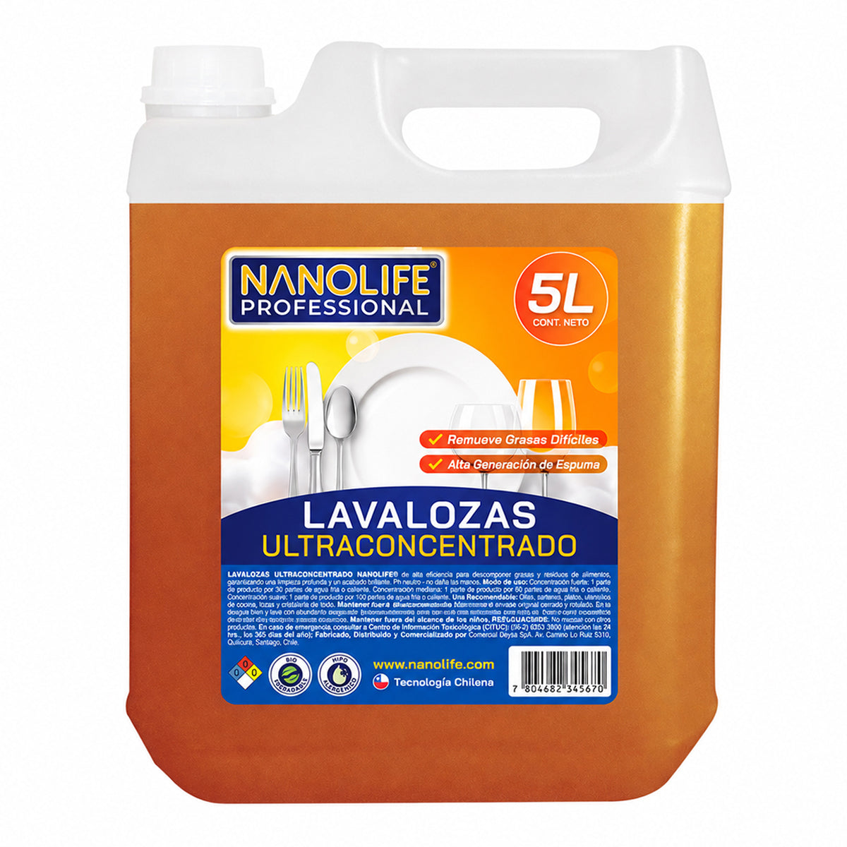 LAVALOZAS ULTRACONCENTRADO HIPOALERGÉNICO 5L