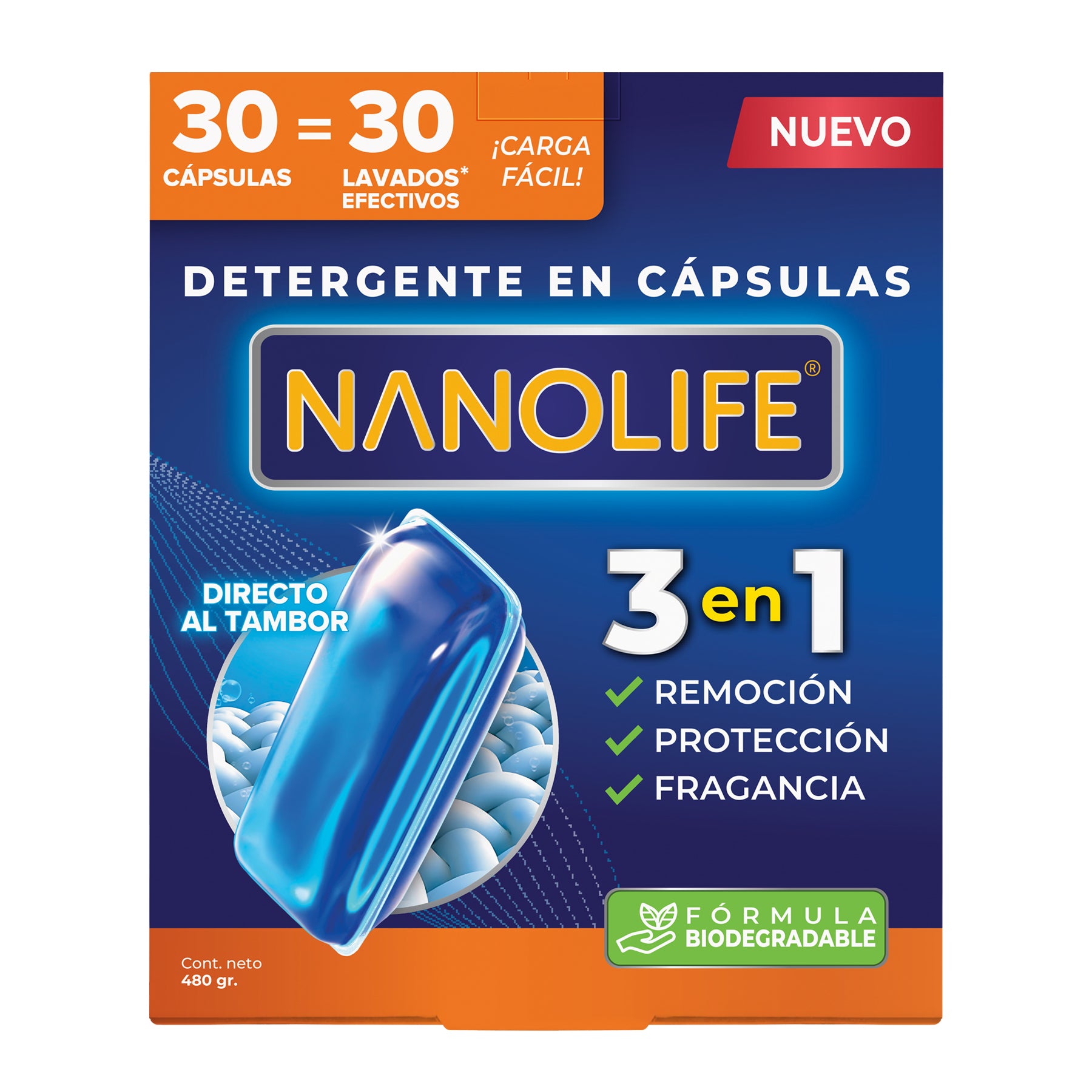 Detergente en Cápsulas Ultraconcentrado - 30 lavados