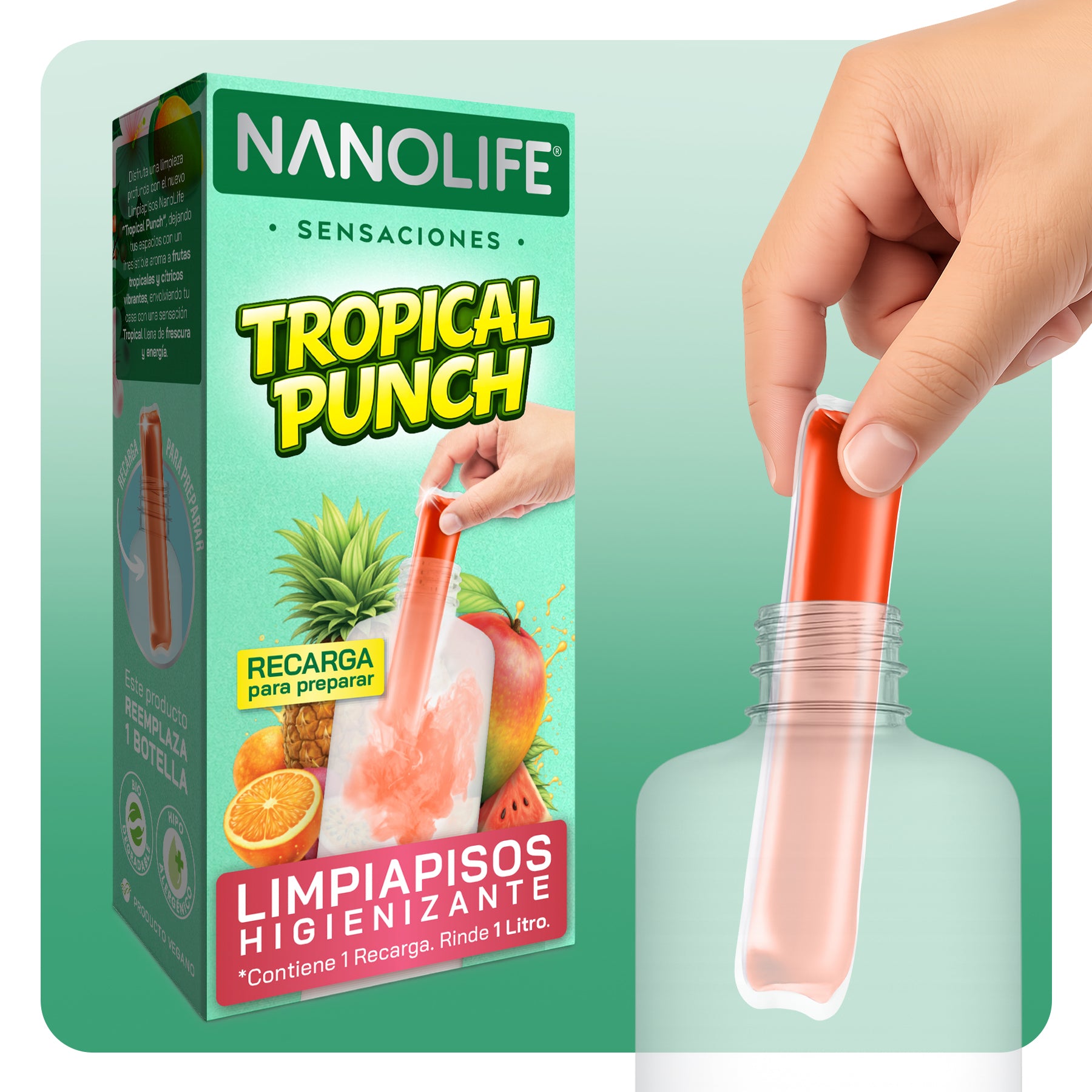 Limpiapisos Higienizante "Tropical Punch" - 1 Recarga