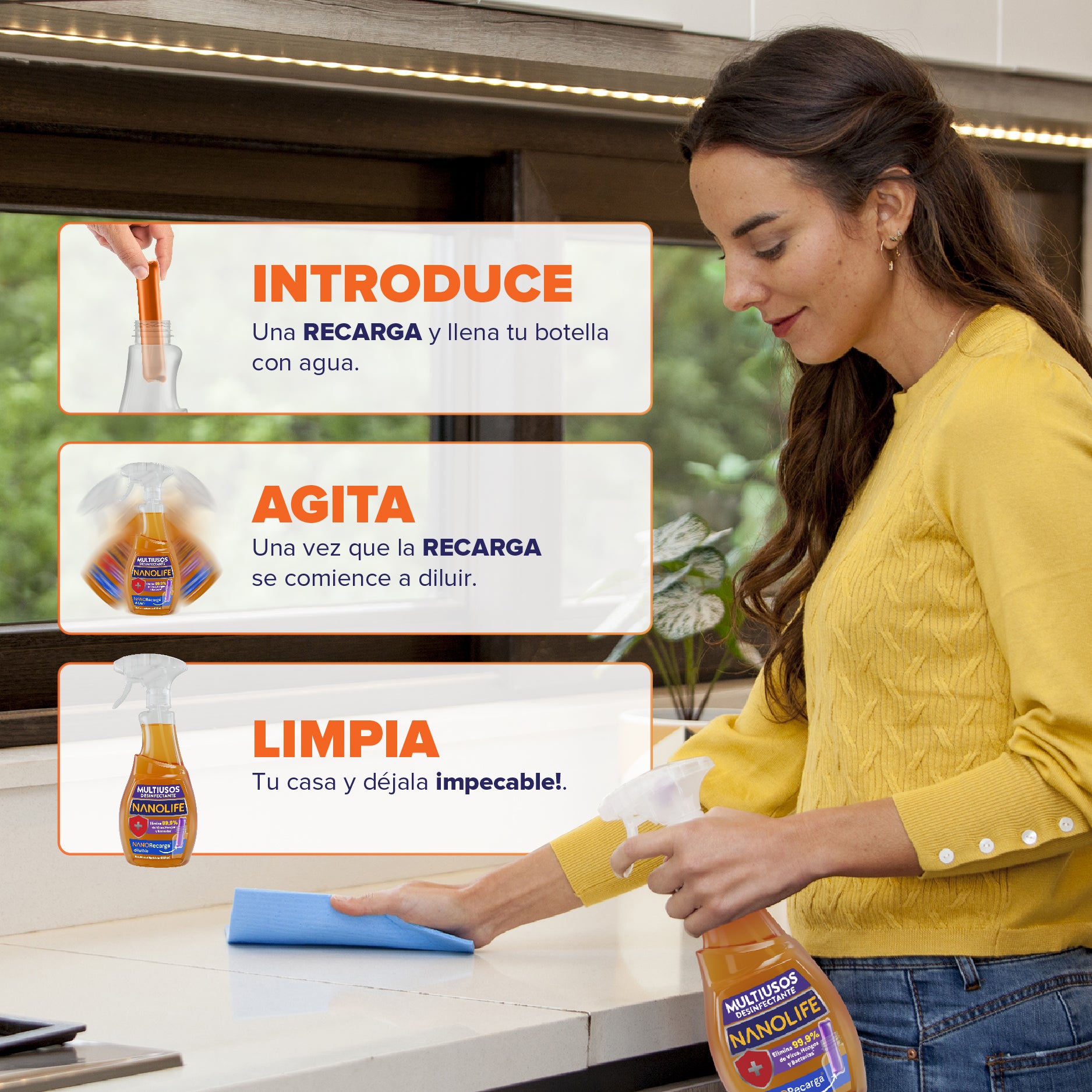 Multiusos Desinfectante - 3 Recargas