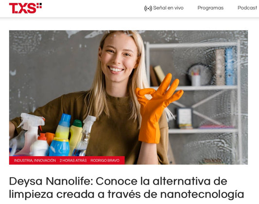 Entrevista de Victoria Walsh en «Café Plus» de TXS Plus a Marcelo, CEO de Deysa Nanolife. Puedes escuchar la entrevista a partir del minuto 9:20.