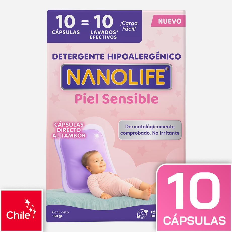 Detergente en Cápsulas Hipoalergénico - 10 lavados