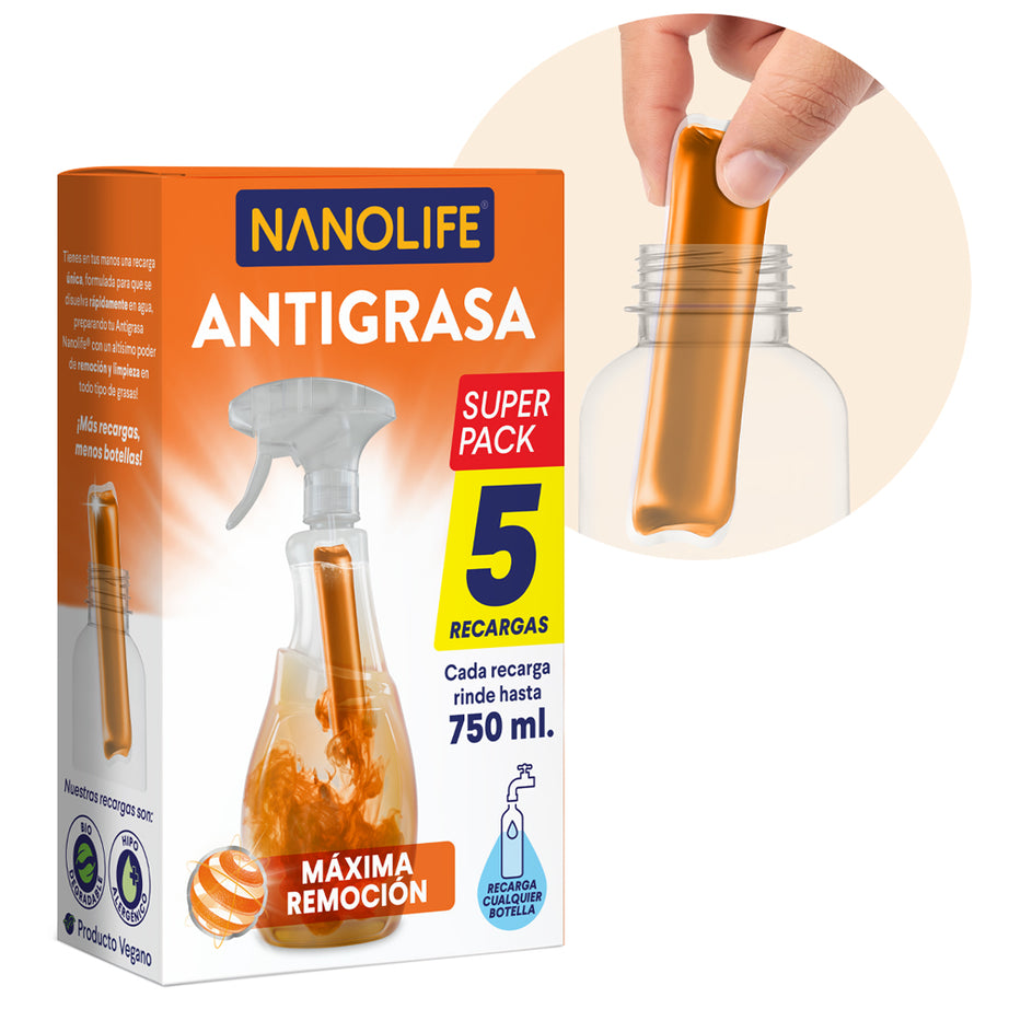 Antigrasa - 5 Recargas