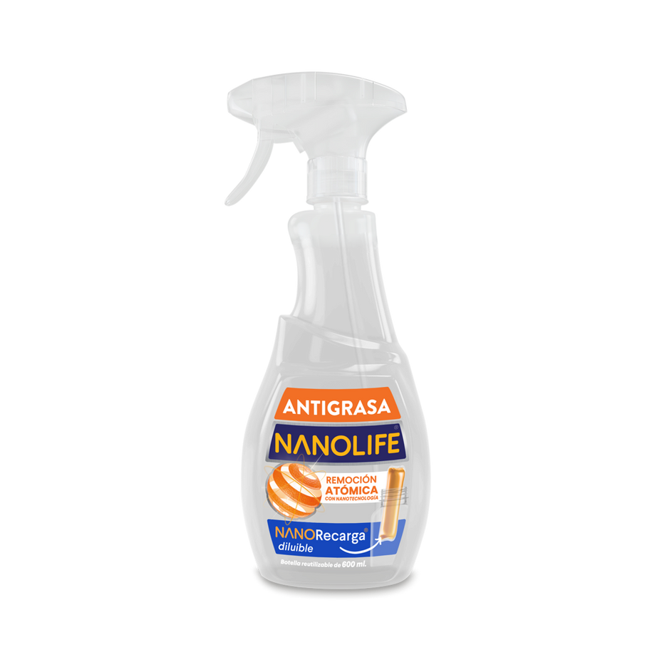 Botella reutilizable 600 cc - Antigrasa