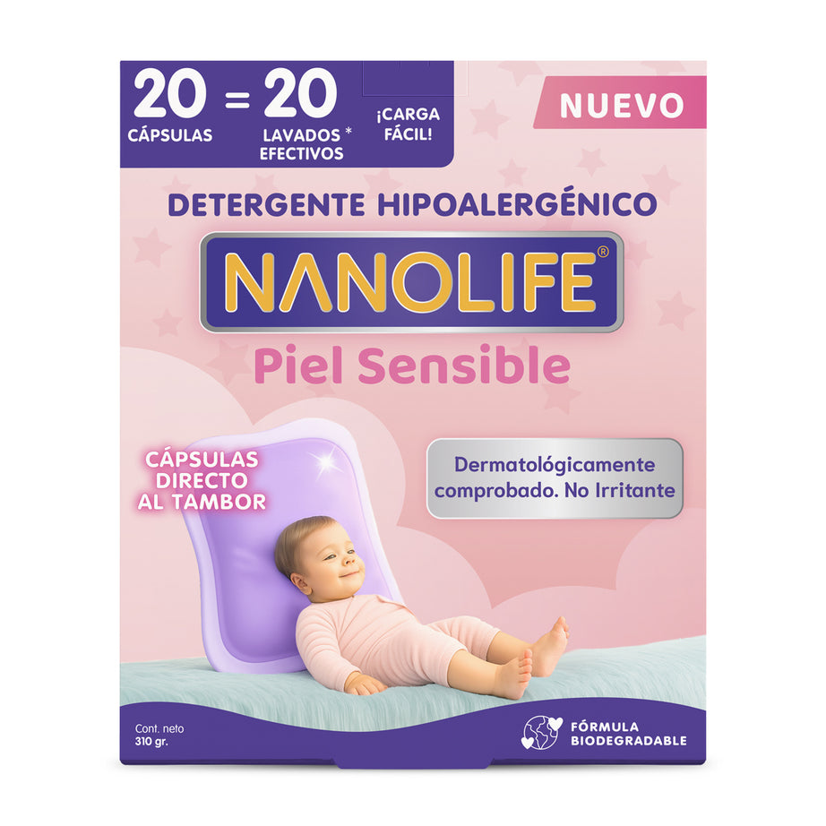 Detergente en Cápsulas Hipoalergénico - 20 lavados