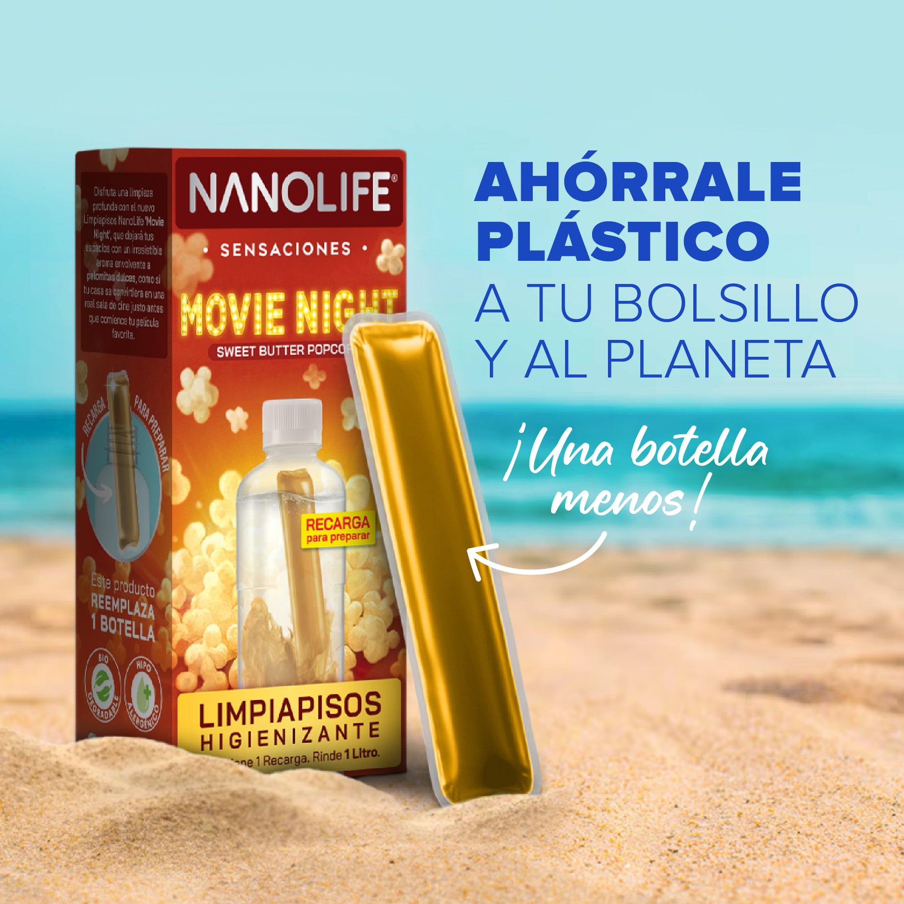 Limpiapisos Higienizante "Movie Night" - 1 Recarga