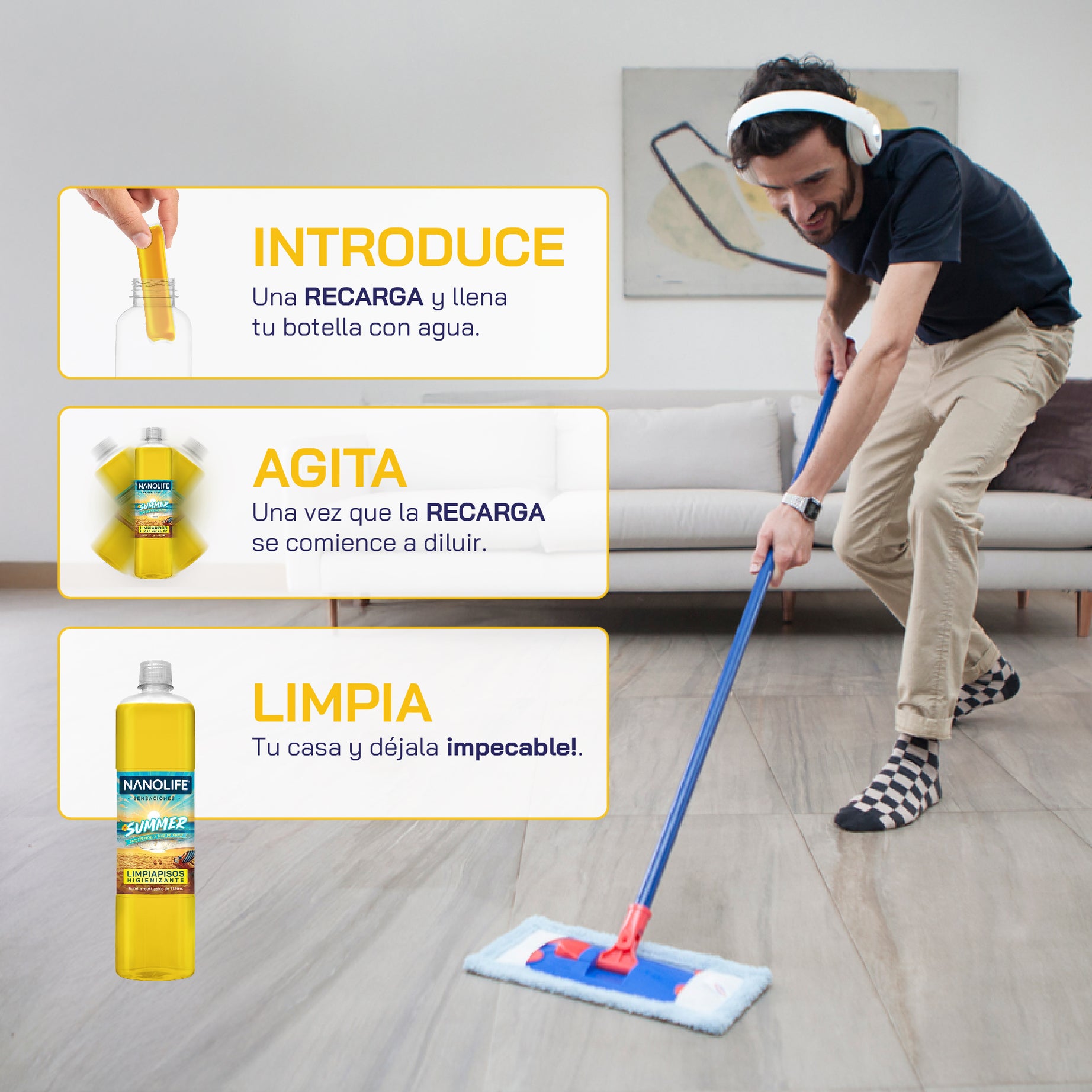 Limpiapisos Higienizante "Summer "- 1 Recarga