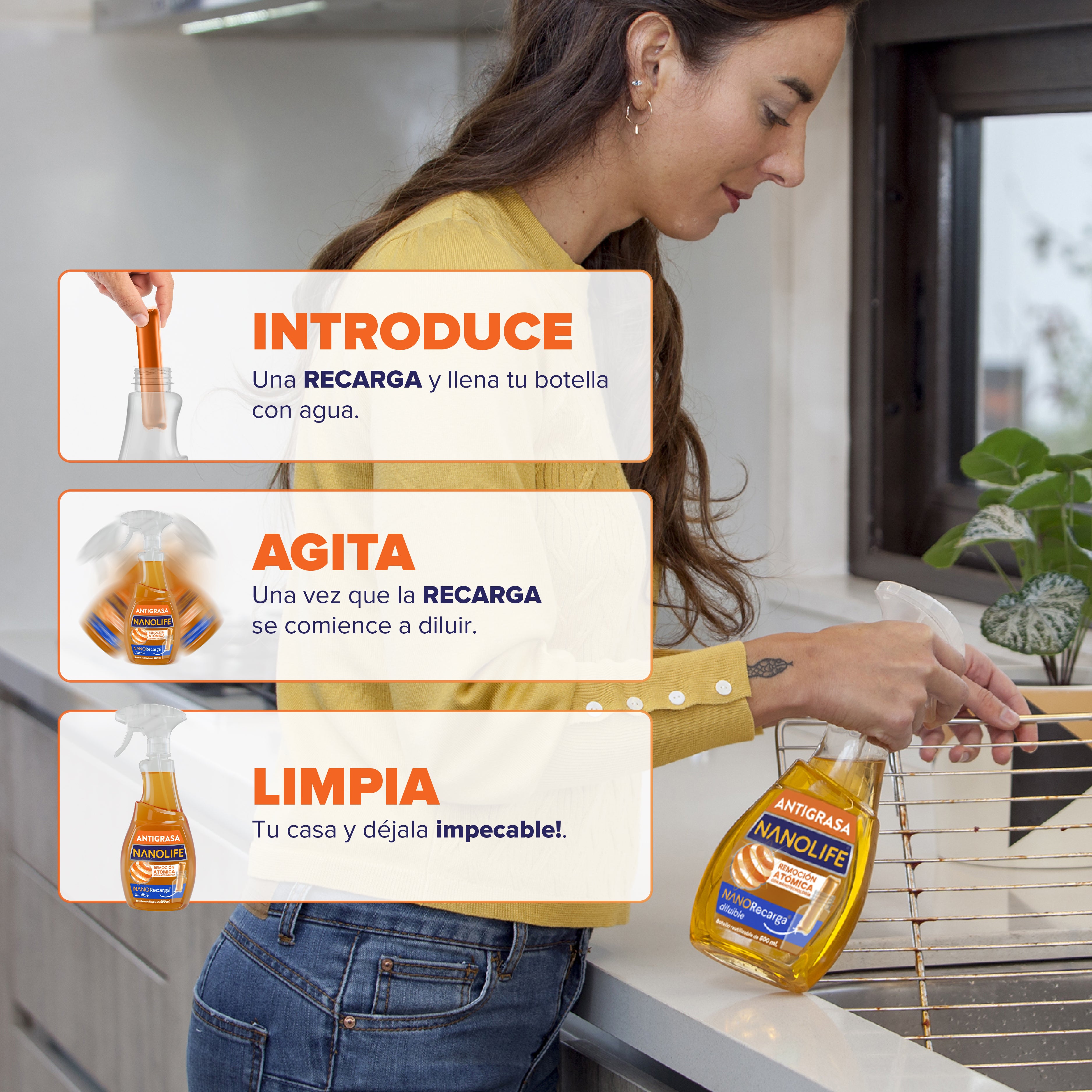 Antigrasa - 3 Recargas