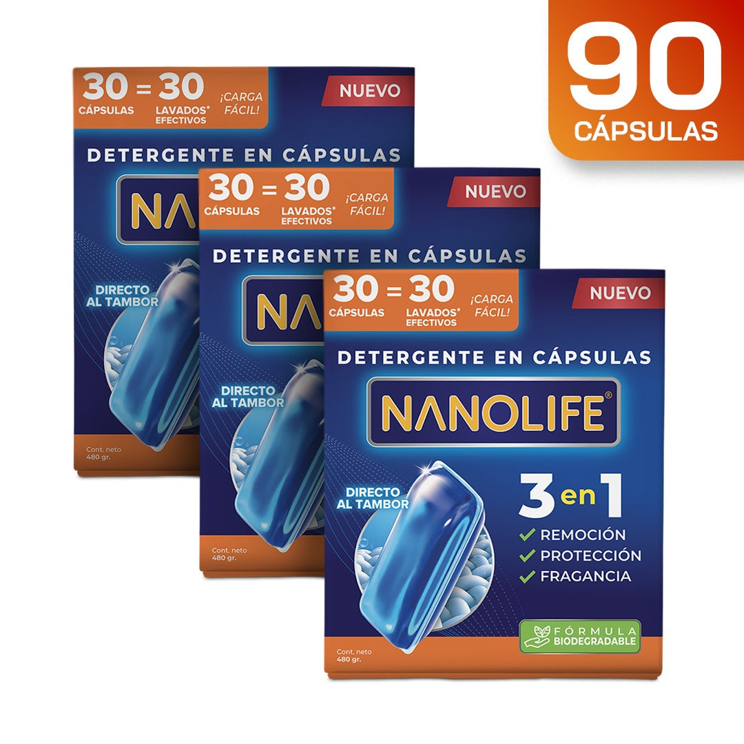 PACK Detergente en Cápsulas Ultraconcentrado - 90 lavados