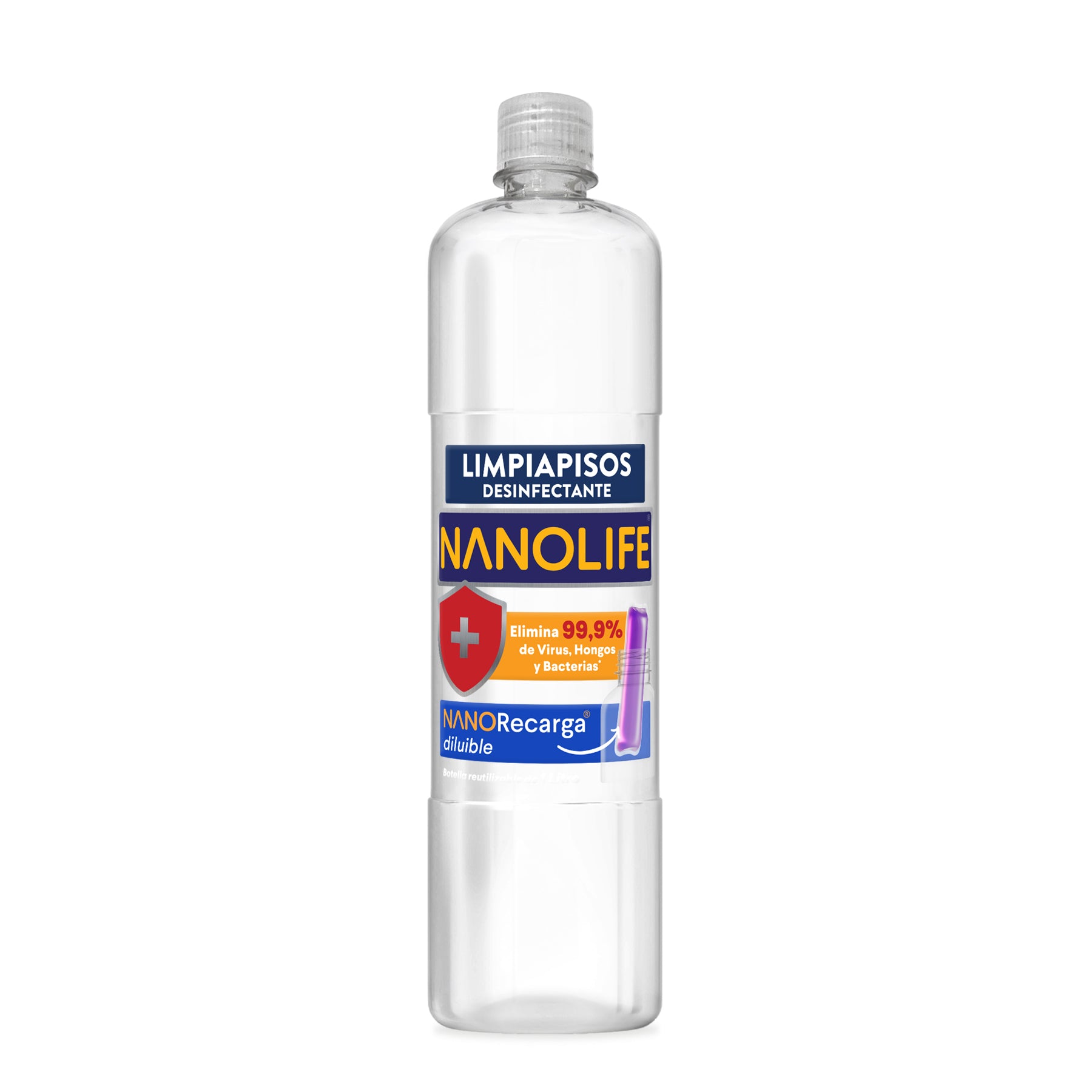 Botella reutilizable 1 litro - Limpiapisos desinfectante