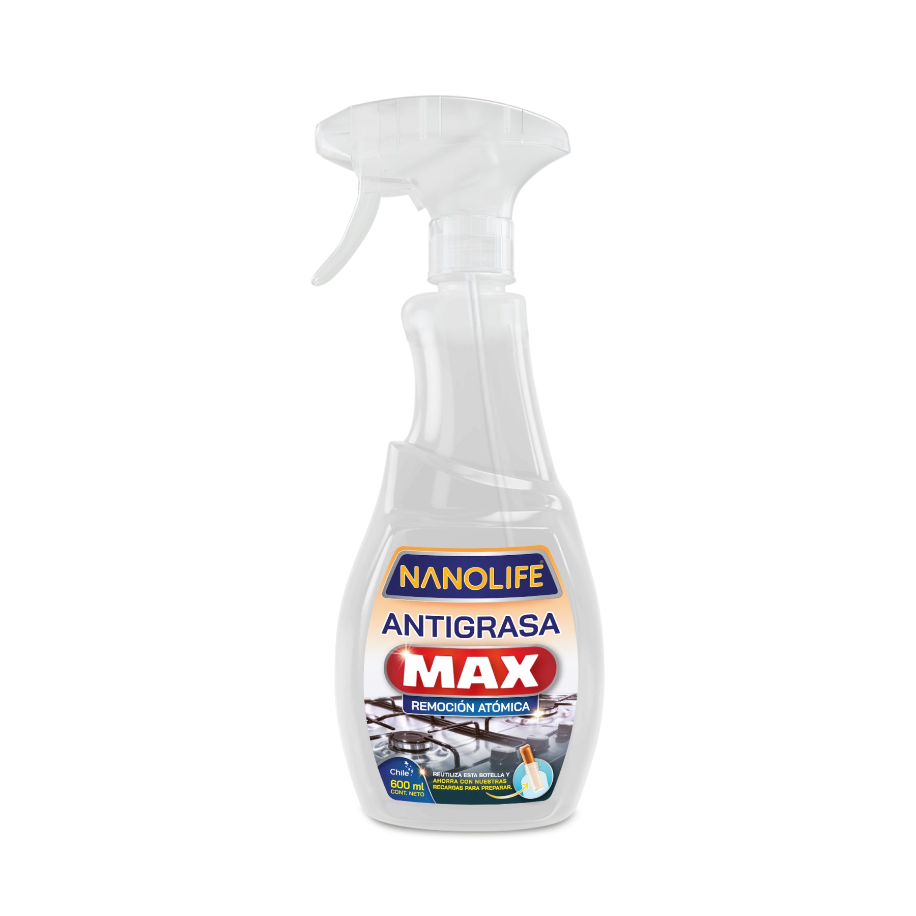 Botella reutilizable 600 cc - Antigrasa