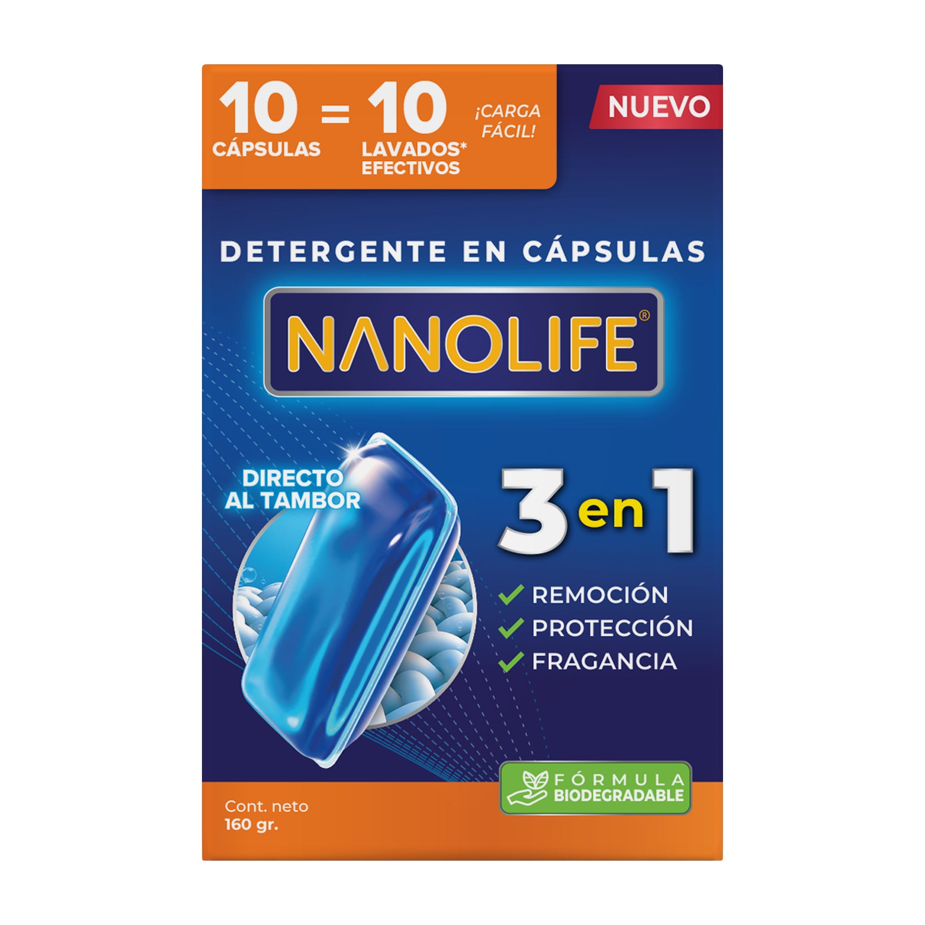Detergente en Cápsulas Ultraconcentrado - 10 lavados