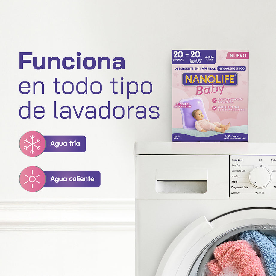 Detergente en Cápsulas Hipoalergénico - 20 lavados