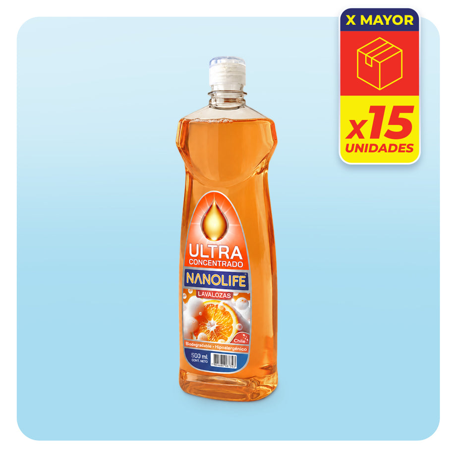 Lavalozas ULTRA Concentrado 500 ml - 15u Caja por Mayor