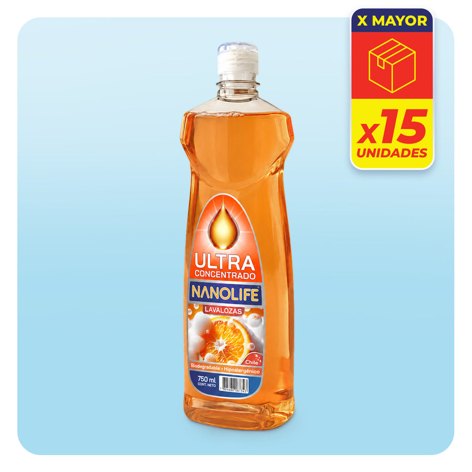 Lavalozas ULTRA Concentrado 750ml - 15u Caja por Mayor
