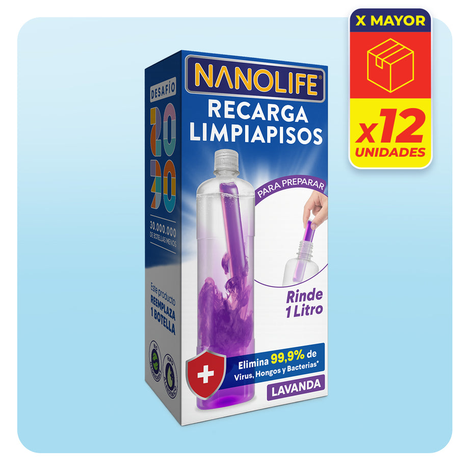 Limpiapisos Desinfectante Lavanda - 12u Caja Por Mayor
