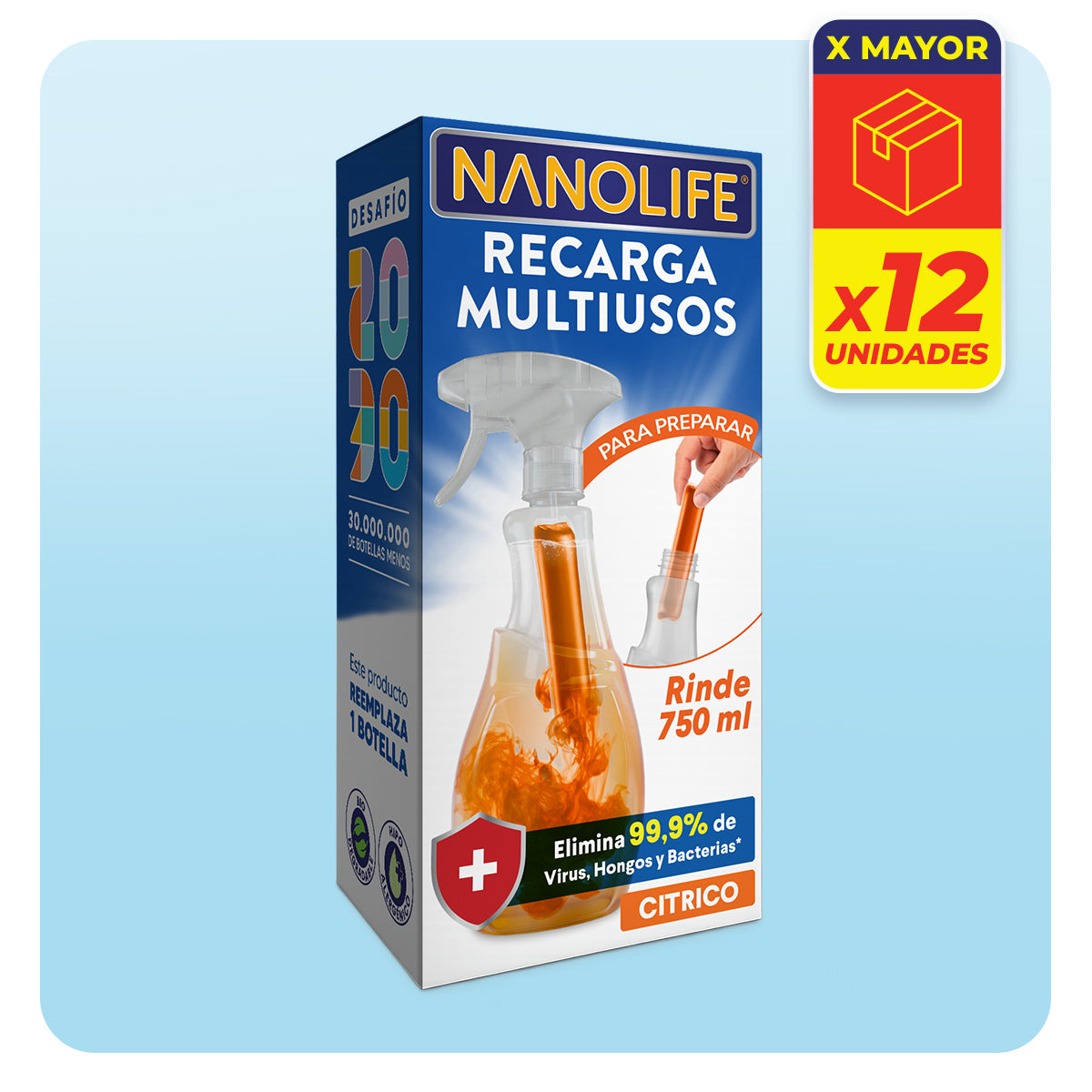 Multiusos Desinfectante - 12u Caja Por Mayor
