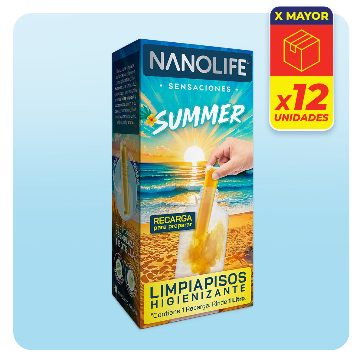 Limpiapisos Higienizante "Summer "- 12u Caja Por Mayor