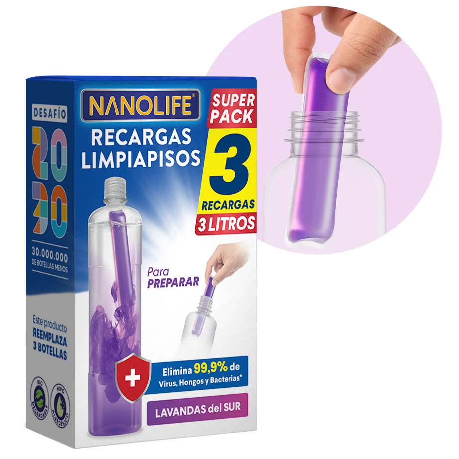 Limpiapisos Desinfectante - 3 Recargas